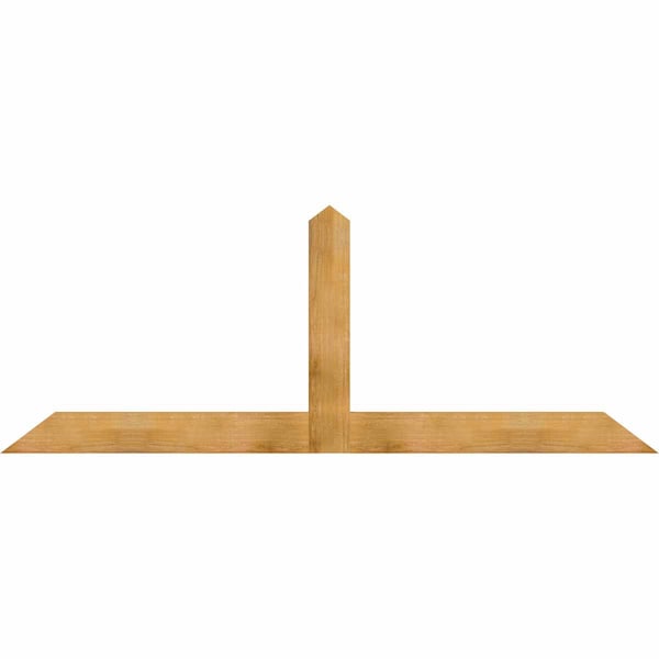 Ekena Millwork Portland Rough Sawn Timber Gable Bracket, Western Red Cedar, 96"W x 36"H x 2"D x 6"F, 9/12 Pitch GBW096X36X0206POR00RWR - main